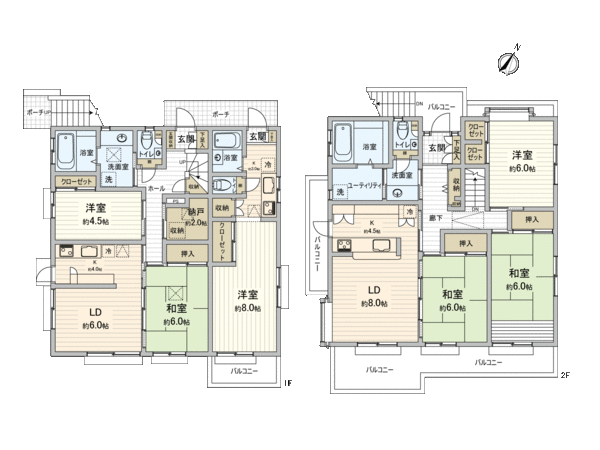 三鷹市井の頭五丁目・賃貸併用2世帯住宅 間取り 三鷹市井の頭五丁目・賃貸併用2世帯住宅 間取り