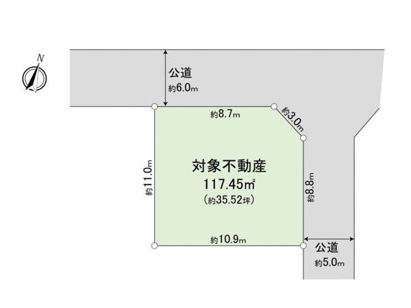 練馬区立野町 売地 地形図 練馬区立野町 売地 地形図