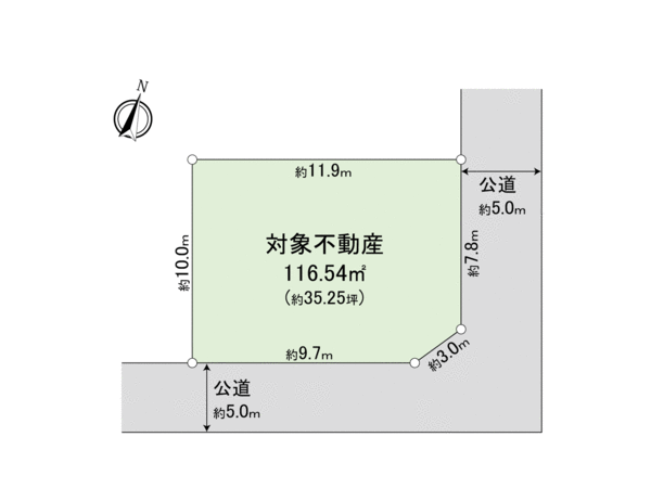 練馬区立野町 売地 地形図 練馬区立野町 売地 地形図