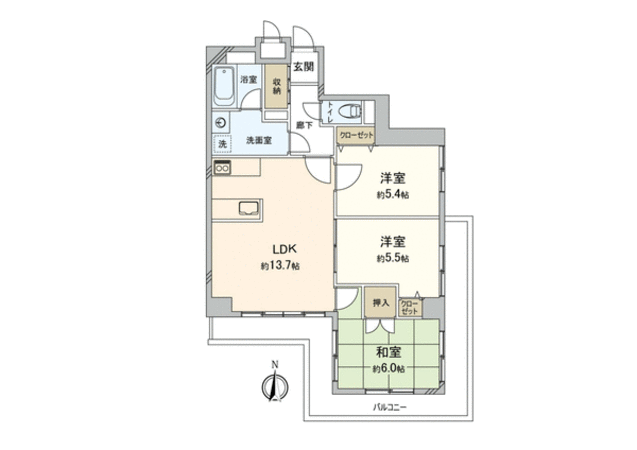 ライオンズマンション国立第6 間取り ライオンズマンション国立第6 間取り