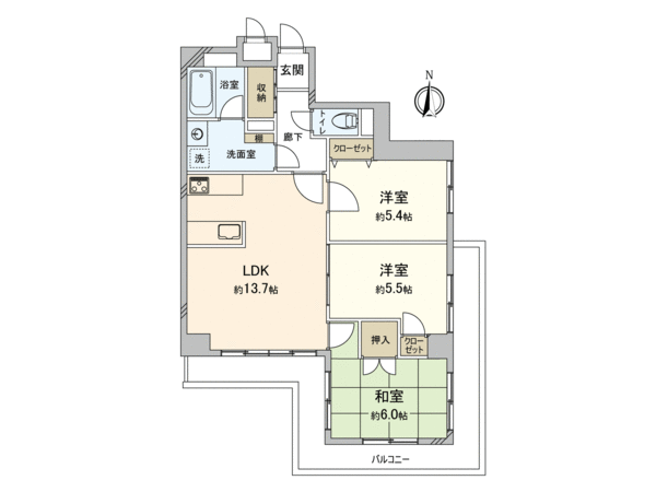 ライオンズマンション国立第6 間取り ライオンズマンション国立第6 間取り