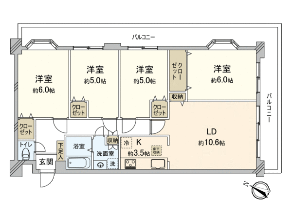 キャニオンマンション国立 間取り キャニオンマンション国立 間取り
