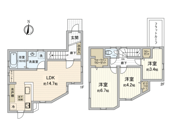 国立市中2丁目 新築戸建 間取り 国立市中2丁目 新築戸建 間取り