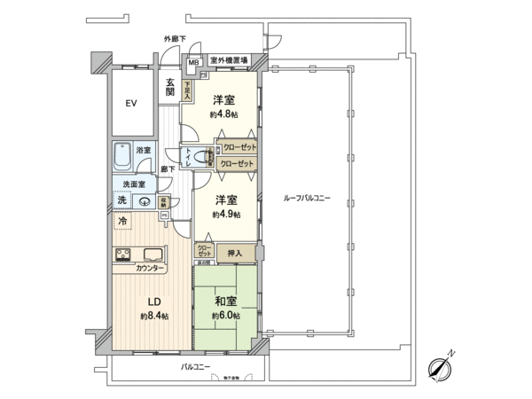 リーベスト国立 間取り リーベスト国立 間取り