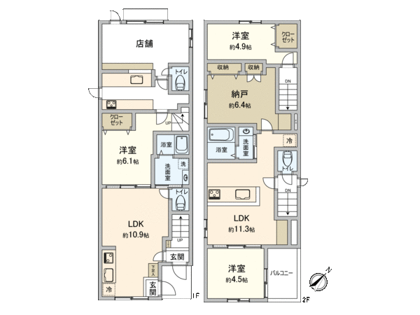 国分寺市日吉町2丁目 間取り 国分寺市日吉町2丁目 間取り