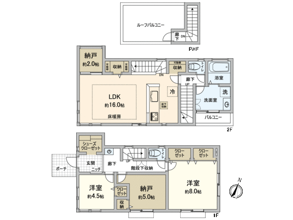 国分寺市西町4丁目 新築戸建4号棟 間取り 国分寺市西町4丁目 新築戸建4号棟 間取り