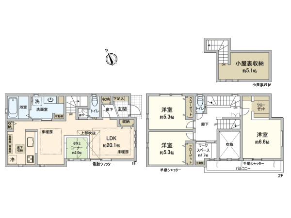 富士見台1丁目 5号棟 間取り 富士見台1丁目 5号棟 間取り