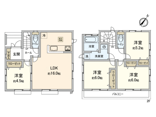 国分寺市戸倉3丁目 L号棟 間取り 国分寺市戸倉3丁目 L号棟 間取り