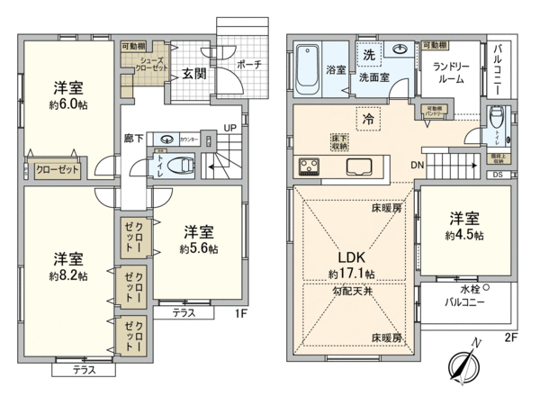 国分寺市西町1丁目 5号棟 間取り 国分寺市西町1丁目 5号棟 間取り