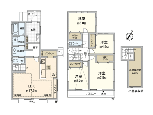 国分寺市西町1丁目 7号棟 間取り 国分寺市西町1丁目 7号棟 間取り