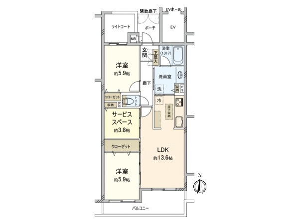 ランドール小金井 間取り ランドール小金井 間取り