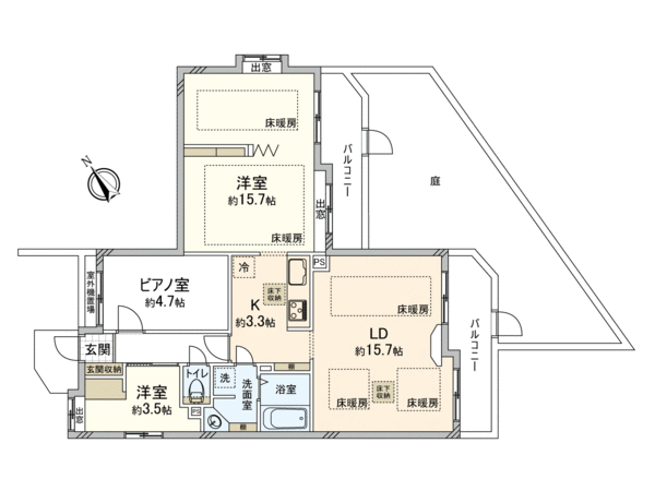 グランヴェール国分寺壱番館 間取り グランヴェール国分寺壱番館 間取り
