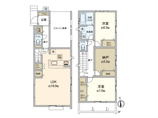 小平市小川西町2丁目 1号棟 間取り 小平市小川西町2丁目 1号棟 間取り
