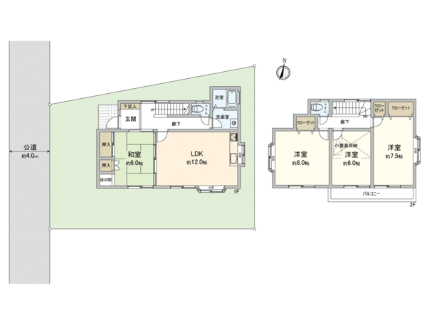 国分寺市西町3丁目 中古戸建 間取り 国分寺市西町3丁目 中古戸建 間取り