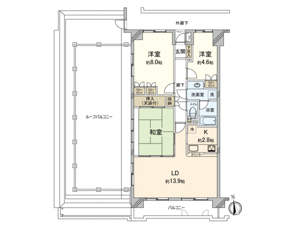 藤和シティコープ国分寺2 間取り 藤和シティコープ国分寺2 間取り