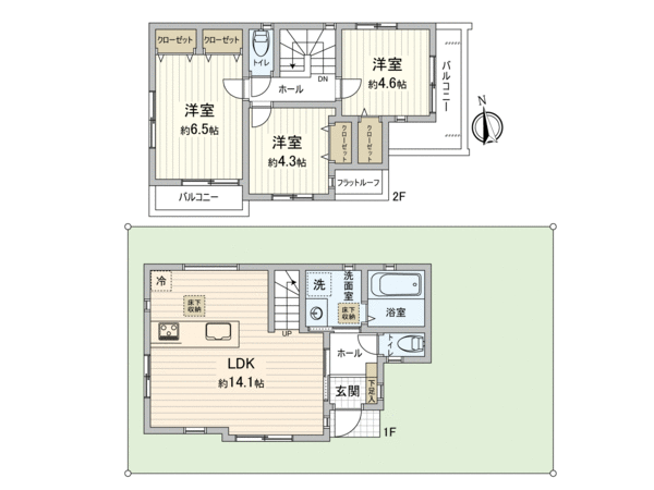 国分寺市新町1丁目戸建 2号棟 間取り 国分寺市新町1丁目戸建 2号棟 間取り
