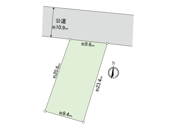 武蔵野市西久保3丁目 土地 地形図 武蔵野市西久保3丁目 土地 地形図