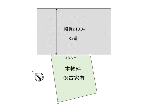 調布市飛田給1丁目土地 地形図 調布市飛田給1丁目土地 地形図