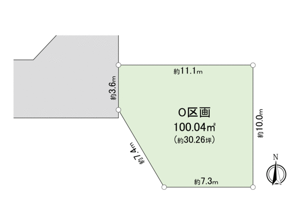 調布市飛田給3丁目土地 O区画 地形図 調布市飛田給3丁目土地 O区画 地形図