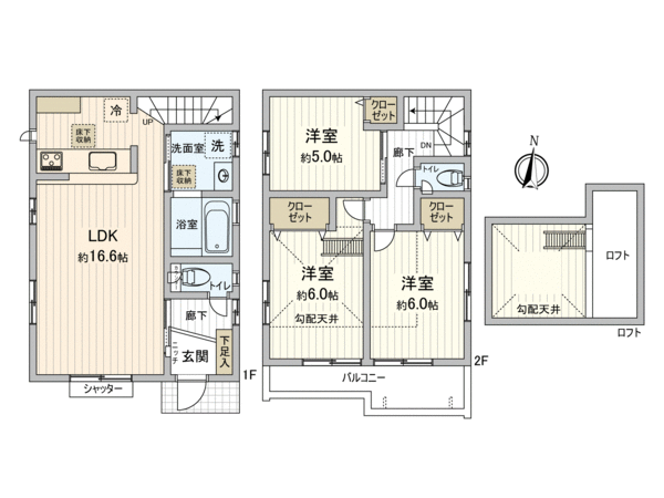 府中市若松町4丁目新築戸建 3号棟 間取り 府中市若松町4丁目新築戸建 3号棟 間取り