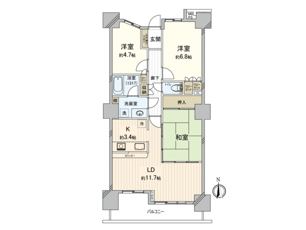ライオンズタワー府中 間取り ライオンズタワー府中 間取り