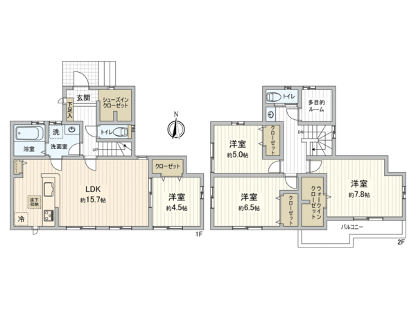 府中市栄町2丁目 新築戸建 間取り 府中市栄町2丁目 新築戸建 間取り