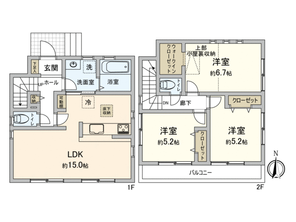 府中市小柳町4丁目新築戸建 4号棟 間取り 府中市小柳町4丁目新築戸建 4号棟 間取り