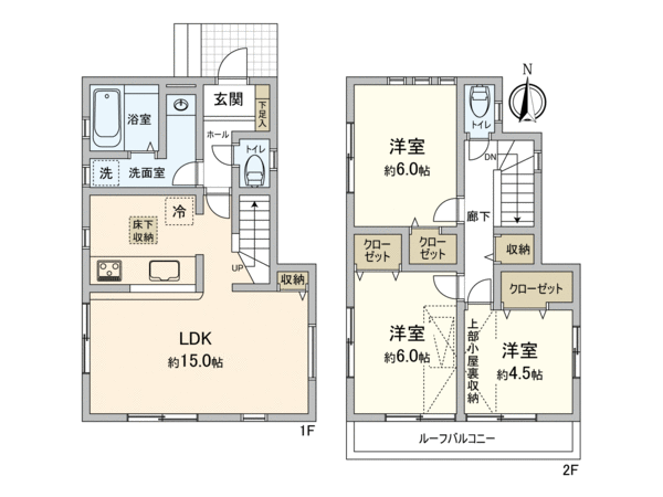 府中市小柳町4丁目新築戸建 7号棟 間取り 府中市小柳町4丁目新築戸建 7号棟 間取り