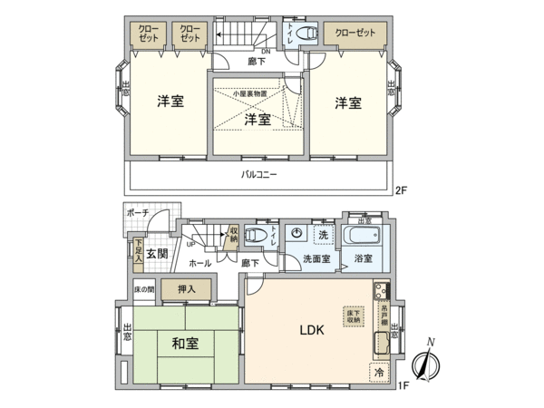 府中市若松町4丁目 戸建 間取り 府中市若松町4丁目 戸建 間取り