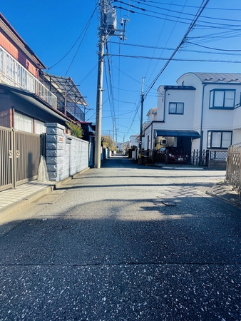 府中市朝日町1丁目 新築戸建 前面道路 府中市朝日町1丁目 新築戸建 前面道路