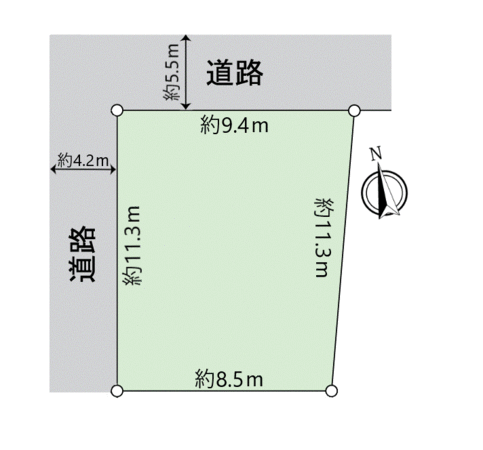 平岡町新在家 土地 地形図 平岡町新在家 土地 地形図
