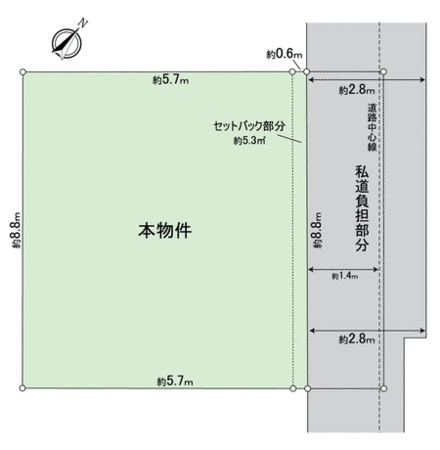 赤坂通5丁目土地 地形図 赤坂通5丁目土地 地形図