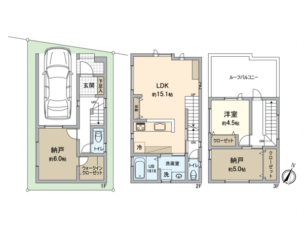 大内通3丁目新築戸建 間取り 大内通3丁目新築戸建 間取り