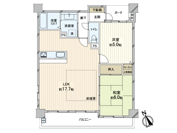 ワコーレグランシティ東山 間取り ワコーレグランシティ東山 間取り