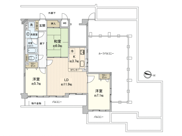 ネオステージ千葉旭町 間取り ネオステージ千葉旭町 間取り