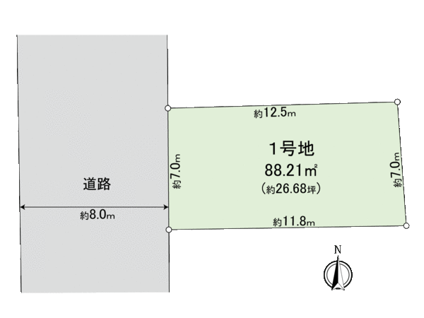 天台3丁目 土地 地形図 天台3丁目 土地 地形図