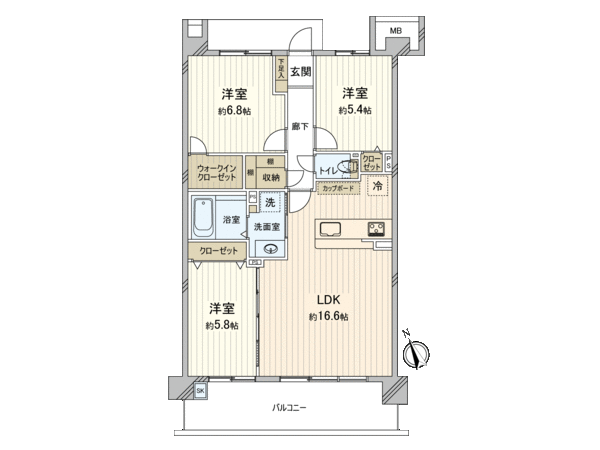 ルネ・アイクレール 間取り ルネ・アイクレール 間取り