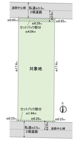 前原西3丁目 建築条件つき土地 地形図 前原西3丁目 建築条件つき土地 地形図
