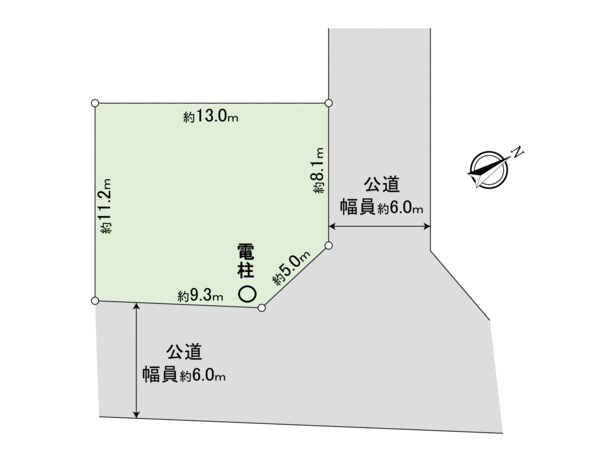 前原東6丁目土地 地形図 前原東6丁目土地 地形図