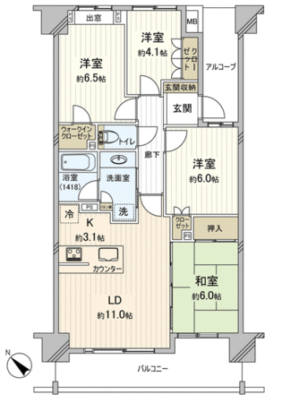 レクセルプラザ船橋薬園台 間取り レクセルプラザ船橋薬園台 間取り