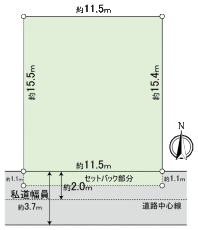 四街道市鹿渡土地 地形図 四街道市鹿渡土地 地形図