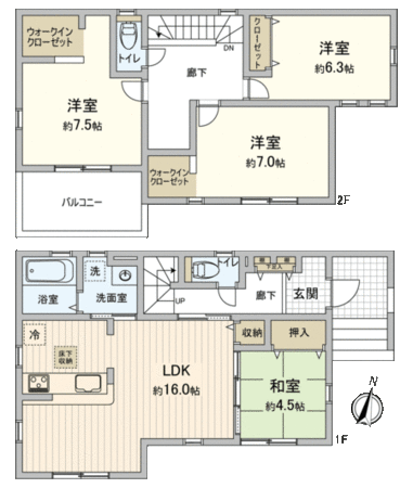 四街道市さちが丘1丁目新築戸建 間取り 四街道市さちが丘1丁目新築戸建 間取り