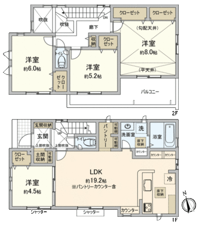 佐倉市西志津5丁目新築戸建 間取り 佐倉市西志津5丁目新築戸建 間取り