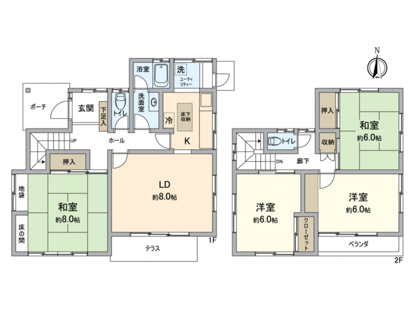 日吉台5丁目戸建 間取り 間取り