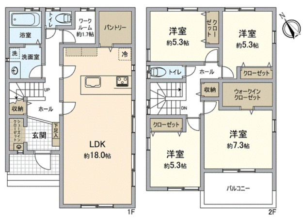 吾妻1丁目新築戸建 2号棟 間取り 吾妻1丁目新築戸建 2号棟 間取り