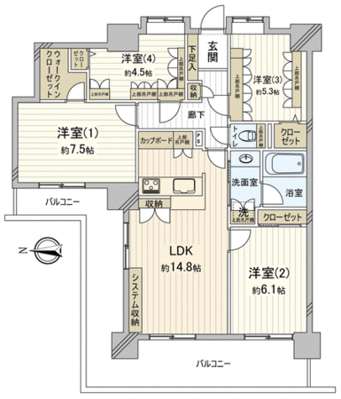 セザール検見川浜 間取り セザール検見川浜 間取り
