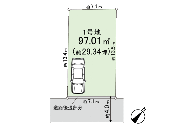 高根台7丁目 1号地 地形図 高根台7丁目 1号地 地形図