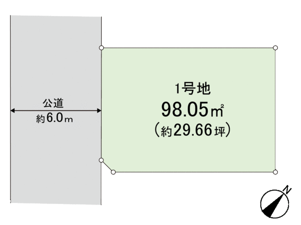 習志野台5丁目 1号地 地形図 習志野台5丁目 1号地 地形図