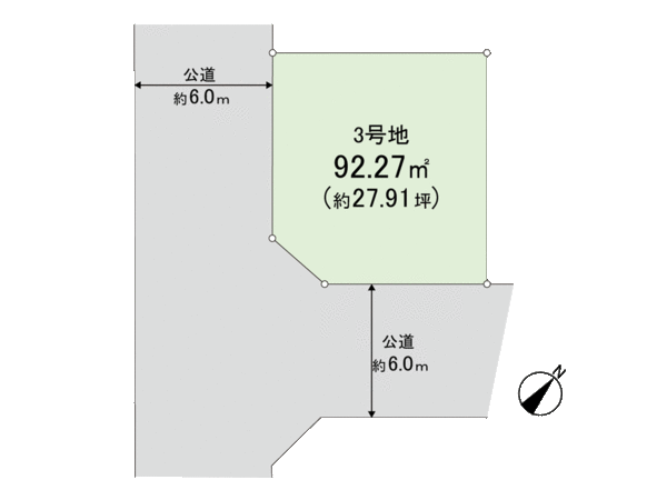 習志野台5丁目 3号地 地形図 習志野台5丁目 3号地 地形図