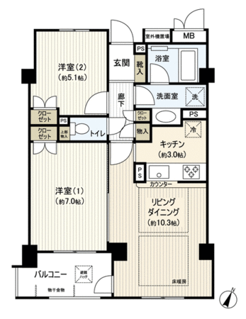 パティオス18番街 間取り パティオス18番街 間取り